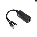 Produktbild: REVODATA Gigabit PoE Splitter 12V/2A DC 5.5 * 2.1mm Stecker, 48V PoE zu DC