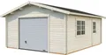 Produktbild: Palmako Garage Roger, BxTxH: 514x598x287 cm, mit Sektionaltor, naturbelassen