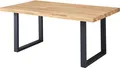 Produktbild: Stolkom Sp.z.o.o. Esstisch Chris Esszimmertisch Eiche Massivholz, BxHxT 180/76/100 cm, Gerade Kante, Industrial Style Eiche Massivholz