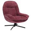 Produktbild: B-Ware Relaxsessel MCW-P32, drehbar Stoff/Textil Chenille (370 g/m²), beere