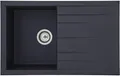 Produktbild: Respekta Houston Mineralite Einbauspüle mit 1 Becken, 80 x 50 cm, schwarz