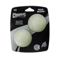 Produktbild: Chuckit! Max Glow Ball M 2er-Set, Leuchtball, Hundeball, Hundespielzeug