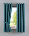 Produktbild: 2 Vorhänge Blickdicht »NewYork« Verdunkelungsvorhang Petrol HxB 160x140 cm