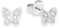 Produktbild: s.Oliver Junior Paar Ohrstecker Schmetterling, mit Zirkonia (synth)