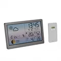 Produktbild: Funk-Wetterstation LUNA SKY mit Wettervorhersage und Mondphase grau