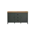 Produktbild: trendteam Sideboard Stanton Sideboard grün, Eiche dekor.
