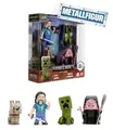 Produktbild: Jada Toys 4er-Set Minecraft Film-Figuren (Steve, Malgohsa, Wolf, Creeper) - 4 Sammelfiguren aus Metall für Fans und Kinder ab 8 Jahre, 6,5 cm, Welle 5