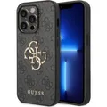 Produktbild: Guess PU 4G Metal Logo Case für Apple iPhone 15 Pro - black (Apple iPhone 15 Pro) (GUHCP15L4GMGGR)
