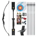 Produktbild: D&Q Recurve Bogen Set Erwachsene Pfeil und Bogen für Anfänger Bogenschießen Sportbogen beidhändig 30lb 40lb mit Bogenschießen Zubehör(30lb)