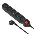 Produktbild: 5902211108153 Power strip 1,4m MCE183 2300W black MACLEAN