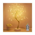 Produktbild: LED Lichterbaum, 108 LED Deko Lampe Leuchtzweige 8 Modi Dimmbar, Led Baum USB/Batteriebetrieben, Lampe Baum Beleuchtete Zweige Deko mit Fernbedienung Timer