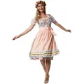 Produktbild: dressforfun Dirndl Frauenkostüm Midi-Dirndl Erding Modell 2 grün|rosa L