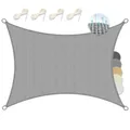 Produktbild: Sonnensegel Sonnenschutz Rechteck HDPE UV-Schutz rechteckig Sonnendach Viereck
