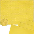 Produktbild: matches21 Tischset Platzset ELEGANCE edle Platzmatten 4er Set gelb gewebt aus Kunststoff 45x30 cm/abwaschbar/erhältlich in vielen aufregenden Farben Platzdeckchen vom Tischwäsche Spezialist