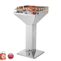 Produktbild: Tepro Edelstahl Säulengrill Holzkohlegrill Vista Trichtergrill 1066 Windschutz