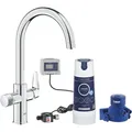 Produktbild: Starter Kit GROHE Blue Pure BauCurve 30581 C-Auslauf S-Filter chrom - Silber