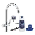 Produktbild: Grohe Blue Pure Starter Kit 30581000 - C-Auslauf mit S-Size Filter mit 3 Jahre Garantie, mit Festauslauf, Chrom