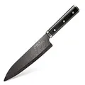 Produktbild: Kyocera KTN-180-HIP Kizuna Serie Kochmesser aus Keramik, 18 cm, Holzgriff, schwarz