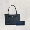 Produktbild: Michael Kors MK Tasche Shopper Geldbörse Portmonee Jet Set Travel Reed Blau NEU