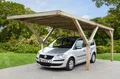 Produktbild: weka Y-Einzelcarport, mit Trapezblech-Dach