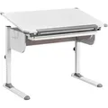 Produktbild: Mid.you Jugendschreibtisch Interlink Studare, Weiß, Holzwerkstoff, 1 Schubladen, rechteckig, C-Form, 68x55x110 cm, höhenverstellbar, Arbeitszimmer, Schreibtische, Jugend- & Kinderschreibtische