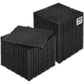Produktbild: VEVOR ineinandergreifende Drainagematte Duschmatte 31 x 31 cm modulares ineinandergreifende Bodenmatten, 40 STK. Spleiß-Drainagematten, rutschfeste Drainage-Bodenfliesen, für Garage Garten Schwarz