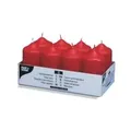 Produktbild: Papstar Stumpenkerzen rot 17987 , 1 Packung = 8 Stück
