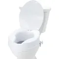 Produktbild: VEVOR Toilettensitzerhöhung Erhöhter Toilettensitz, 10 cm, 136 kg Tragkraft, Universelle Toilettensitzerhöhung, Schraubstangenverriegelung, mit Toilettensitz, für Behinderte, Patienten, Schwangere