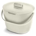 Produktbild: YourCasa Biomülleimer Küche 3,6L - Komposteimer für alltäglichen Biomüll Behälter Spülmaschinenfest - Geruchsdicht mit Sieb & ergonomischen Griff - Bio Mülleimer Klein Komposter Bioeimer (Creme)