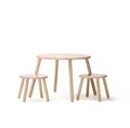 Produktbild: Kids Concept Tisch und zwei Hocker apricot orange - Zustand akzeptabel
