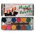 Produktbild: Eulenspiegel 12 Perglanz-Farben Metall-Palette