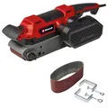 Produktbild: Einhell Bandschleifer TE-BS 850 E (850 W, 400 m/min Schleifbandgeschwindigkeit, Bandlauf-Feinjustierung, Staubabsaugung, auch für stationären Einsatz, inkl. Zubehör)