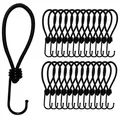 Produktbild: 25 Stk. Spanngummi 15cm Expander mit Haken 5mm Universal Ladungssicherung für Planen und Anhängernetz