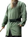 Produktbild: Leonardo Carbone® Wikinger Tunika Balduin - Mittelalter Kleidung Herren, Mittelalter Hemd, Freizeithemden Langarm, Karneval Kostüm Herren, Wikinger Tunika, LARP-Kleidung - 100% Baumwolle Grün M