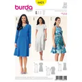 Produktbild: Burda 6821 Kleider Misses' Nähen Muster Größe 8 - 20 3 Designs Fähigkeit: