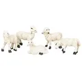 Produktbild: Schafe, weiß, 2,5 x 2,5 cm, 5 Stück