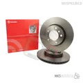 Produktbild: 2x Brembo 09.8695.1X Bremsscheibe vorne für CITROËN DS OPEL PEUGEOT