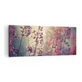 Produktbild: Wandbilder Dekoration Wohnzimmer Blumen Regen Licht Panorama Bilder auf Leinwand 120x50cm Leinwandbild Schlafzimmer Küche Wand Kunstdruck Art Groß Wanddeko Bild Wall Decor Canvas AB120x50-4218