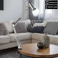 Produktbild: Klemm Tisch Leuchte Ess Zimmer Spot Strahler Lese Lampe Höhe verstellbar silber