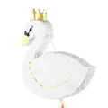 Produktbild: Piñata 43,5x49,5x9cm Schwan - Party Dekoration zum Befüllen - Partyspiele für Kindergeburtstag Geburtstag Babyparty Hochzeit Party - Geburtstagsdeko Partydeko & Partyzubehör - Weiß