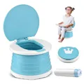 Produktbild: Töpfchen Für Kinder Baby Toilettensitz Ab 1 Jahr Reisetöpfchen Faltbar Für Unterwegs Baby Töpfchen Training Für Jungen Mädchen Windelfrei Töpfchen Auto Klapptöpfchen Kinder mit 15 Potty Liners