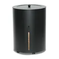 Produktbild: Pellets-Box mit Rollen schwarz Pelletskorb ø 38cm H=50 cm Fassungsvermögen 25 kg
