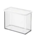 Produktbild: Rotho Kunststoff AG Rotho LOFT Premium Vorratsdose, rechteckig, 2,1 Liter, Vorratsbehälter ideal um Lebensmittel zu lagern, Farbe: transparent / weiße Dichtung 1160790000