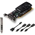 Produktbild: PNY VCQP400V2-PB - Quadro P400 V2 - 2 GB - GDDR5 - 64 Bit - 5120 x 2880 Pixel - PCI Express x16 3.0 - Schwarz