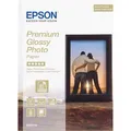 Produktbild: Epson Fotopapier S042154 PremiumGlossy, für Inkjet, 13 x 18cm, 255 g/m², glänzend, 30 Blatt