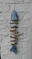 Produktbild: Deko-Impresion Fishbone Dekohänger Fisch Holz Natur Treibholz Steine 50 cm