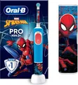 Produktbild: Oral-B Vitality Pro Kids Spiderman - Kinder - Rotierende-vibrierende Zahnbürste - Tägliche Pflege - Sensibel - Super sensitive - Blau - Rot - 7800 Bewegungen pro Minute - 4 x 30 sec (8006540773390)