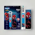Produktbild: Oral-B Pro Kids Spiderman Zahnbürste für Kinder ab 3 Jahre, Sensitivmodus