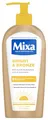 Produktbild: Mixa Bright & Bronze Selbstbräunende Bodylotion mit 6% Glycerin & Sheabutter, Natürlicher Selbstbräuner für Gesicht und Körper, Feuchtigkeitsspendende Körperlotion für empfindliche Haut, 250 ml