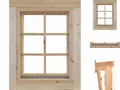 Produktbild: Einzel-Fenster Marit 34 ISO 34mm Holzfenster Gartenhausfenster Einbaufenster